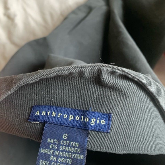 ANTHROPOLOGIE FOREST GREEN SKIRT SZ 6 - Picture 3 of 3